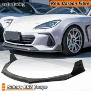Fit For Subaru BRZ Coupe 2022-2023 REAL Carbon Front Bumper Lip Spoiler Splitter (for: Subaru)