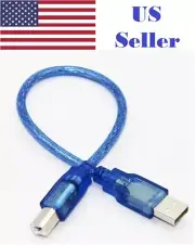 Blue High Speed USB 2.0 A Male to B Male Data Transfer Printer Cable Cord Chic