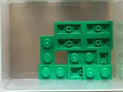 LEGO Parts - Green Plate 1 x 2 - No 3023 - QTY 10