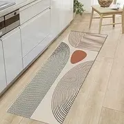 Long Carpet Runners for Hallway 1.2m 1.5m 1.8m 2m 2.5m 3m 3.3m 3.5m 5m 6m Creative Geometry Runner Rug Hallway Kitchen Entryway Living Room Area Rugs with Non-Slip Rubber Backing (Size : 2ft×19.7ft/6