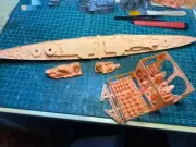 3D Printed 1/700 British HMS Incomparable Battleship Unpainted Model Kit