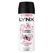 LYNX Anarchy For Her Deodorant Body Spray 165ml - 48hr Odor Protection