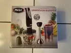 Parini 2 Speed Immersion Blender Black Blend Mix Chop & Whisk New