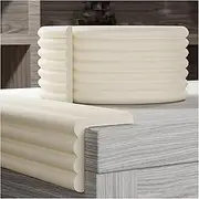 Corner Protectors，Foam Edge Protectors， Edge Corner Protector Guards, Sharp Edge Corner Edge Foam Padding, Wall Edge Bumpers Pole, Table Protector Cushion, Strong Adhesive(White a,5pcs)