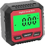 Operitacx Digital Level and Angle Gauge Inclinometer Portable Magnetic Measuring Tool for Automobile and Masonry Backlit LCD Display Multi-Purpose Protractor for Accurate Angle Measurement