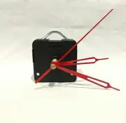 Quartz Clock Movement Mechanism Base with Red Hands (USA SHIP)