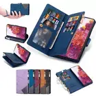 For Samsung A32 A52 A72 A82 A22 S21FE S22 A03 Zip Wallet Case Leather Flip Cover