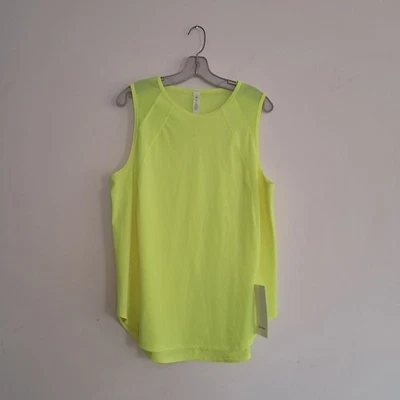 Lululemon Top Women's 14 Sculpt Tank Highlight Yellow Athletic Sporty Activewear