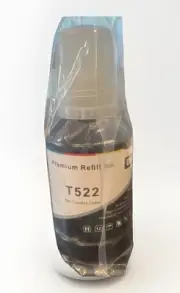 T522 140ml Black Ink Refill Bottle For Epson Ecotank