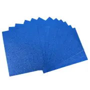12 Pack 10.83 x 8.46" 2mm Thickness EVA Foam Sheets for Arts Dark Blue Glitter