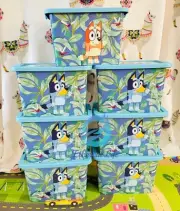 Bluey 7-Liter click lock storage box set of 7