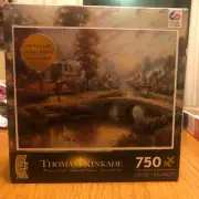 Thomas Kinkade Lamplight Lane 750 Piece Puzzle
