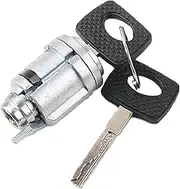 PEIKEDA Fit for Benz Replacement Ignition Trunk Car Door Lock Core Barrel Switch Cylinder Narrow Wide Key Ignition Switch Lock(RED)