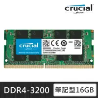 在飛比找momo購物網優惠-【Crucial 美光】DDR4 3200 16GB 筆電記