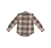 /LX029/ Style & Co Plus Rayon Plaid Shirt Top Whipped Rose Combo Sz 0X $56.50