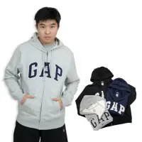 在飛比找momo購物網優惠-【GAP】棉外套 Logo刷毛連帽外套 連帽外套 刷毛 長袖