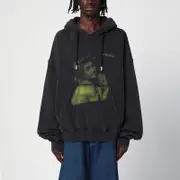 [Off-white™] Black Hoodie With Logo Print S Multicolor