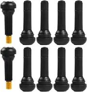 Truck Tire Valve Stems - 10X Motorcycle Tire Valve Stem | Rubber Airtight Snap Automotive Tools for Car, Bikes, Bicycles, Trucks, Motorcycles
