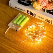 Fairy String Lights 33Ft 100 LED Mini Battery Operated Twinkle Lights Copper Wir