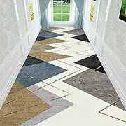 Carpet Runner for Hallway Contemporary Passage Runner Rug for Hallway, Vintage Classic Narrow Rugs Floor Decor Mat,0.6m x 2.5m