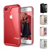 For iPhone 6 6s 8 7 plus SE Hard Frame Double layer Clear Case Slim Cover