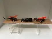 1976 Corgi 40 batmobile & Batboat trailer & Batcopter Gift set Excellent 267