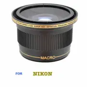 52MM X38 FISHEYE WIDE ANGLE LENS+ MACRO For NIKON D5000 D5100 D5200 D5300 D5500