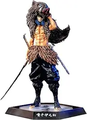 Inosuke Figure Kimetsu No Yaiba Demon Figures Monster Slayer Action Figure Desktop Decoration Gift Anime Fan Collection(32CM/12.7IN)