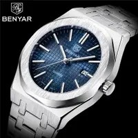 在飛比找蝦皮購物優惠-Benyar 2023 新款奢侈品牌時尚男士石英手錶防水男士