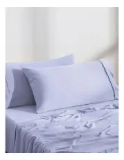 [Dreamaker] Superfine Washed Microfibre King Pillowcase 2 Pack in Lilac