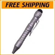 Compact Titanium EDC Pen with Soft Touch Stylus - Perfect for Touch Screens