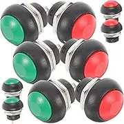 10pcs Waterproof Doorbell Button Kit Lighted Chime Button Easy Install Wired Doorbell Replacement Switch Self Resetting Push Button 5 + 5