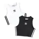 ADIDAS CROP TANK 女款 三葉草 短版 背心 CY4745 黑 DH3163 白