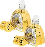 ADOCARN Roller Ball Perfume Bottles 2 Pack Essential Oil Bottles Travel Size Elegant Glass Design