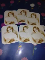 6 Pcs Vintage Style Lady Embellishments Junk Journal Scrapbook USA Seller