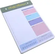 Generic Daily Planner Notepad Simple Work Schedule Planner Portable Memo Pad for Academic Daily Use Tearable Design Convenient for Students Office Workers