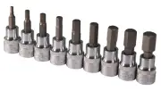 Sidchrome 9-PIECE METRIC 3/8'' DRIVE IN-HEX SOCKET SET SCMT13280 *Aust Brand