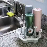 L-WASH Countertop Drying Rack - Ideal for Insulated Water Bottles, Drinking Glasses, Sports Bottles