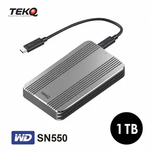 TEKQ Rapide WD SN550 Thunderbolt 3 1T PCIe Gen3X4 外接式 SSD 行動固態硬碟