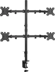 Quad Monitor Desk Mount Stand Up to 30in, Full Adjustable Arms