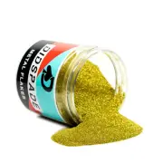 4oz Citron Gold 0.004 Gold Micro Metal Flake - Solvent Resistant Glitter