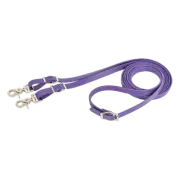 READY MADE-Purple ENGLISH REINS with SNAPS made from Beta Biothane