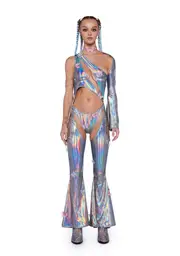 [Club Exx] Prism Moonwalk Cut-Out Catsuit - Fairy Supreme