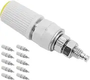 High -performance -4 Mm Banana Plug Socket Wide Application for Loudspeaker Terminals 10PCs (Yellow)