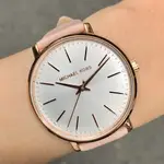 現貨 MICHAEL KORS MK2741 手錶 38MM 玫瑰金 大三針 白面盤 粉紅色皮錶帶 女錶