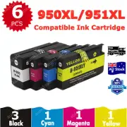 6x Compatible Ink Cartridge 950XL 951XL For HP Officejet Pro 8100 8600 8620