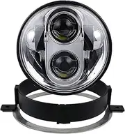 Motorcycle Headlight Motorcycle 5.75 inch Led headlight For VTX 1300 1800 5 3/4" LED Chrome Headlight Kit with Bracket For D