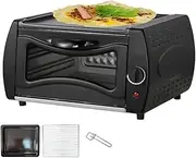 15L Mini Pizza Oven, Household Pizza Oven Meat Grill Bread Baking Machine with Bake Tray/Bake Rack/Tray Handle, Countertop Toaster for Baking Cooking Roasting Grilling