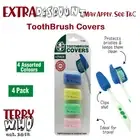 Au Toothbrush Heads Cover 4pcs For Outdoor Travel Wheat Straw Protective Cap