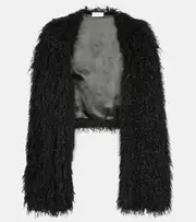[Sportmax] Sportmax Faux fur jacket UK 18 black